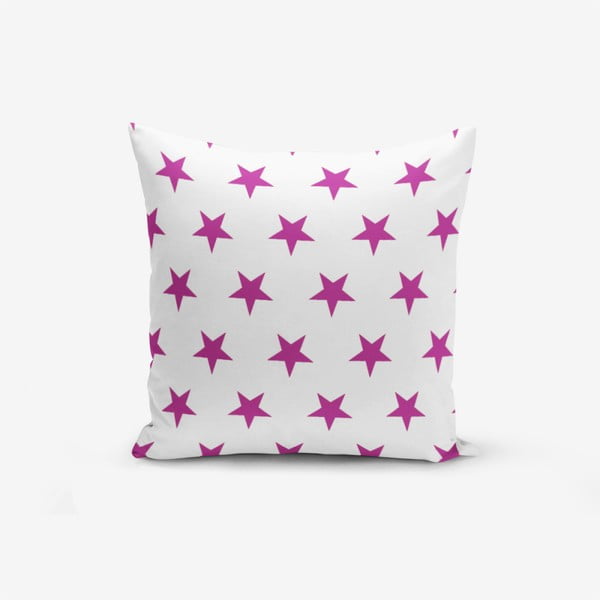 Obliečka na vankúš s prímesou bavlny Minimalist Cushion Covers Lilac Color Star Modern, 45 × 45 cm