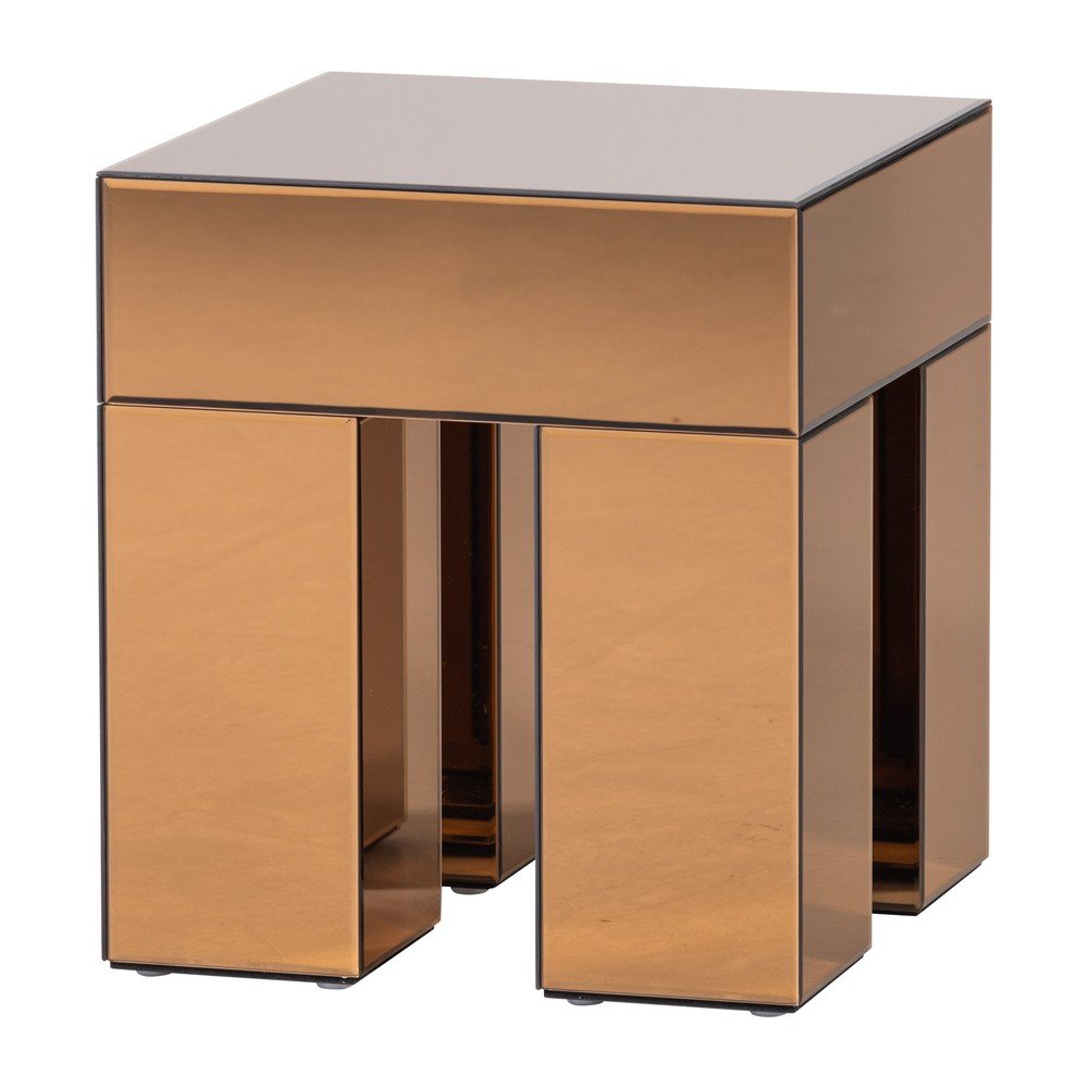 Lesklý odkladací stolík 45x45 cm Mirrox – WOOOD