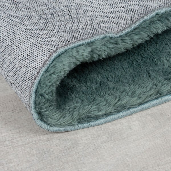 Syntetická kožušina v petrolejovej farbe 160x230 cm Faroe Wool Look Fur – Flair Rugs-image-2
