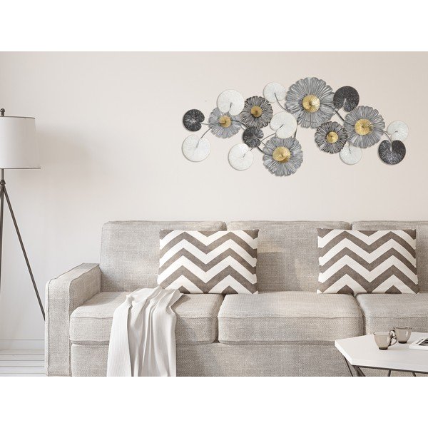 Nástenná kovová dekorácia Mauro Ferretti Troby, 143 × 64cm-image-1