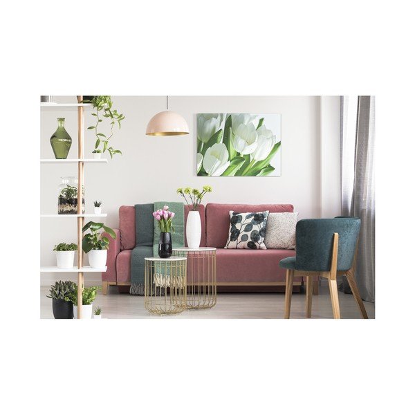 Obraz Styler Canvas White Tulips, 60 × 80 cm-image-1
