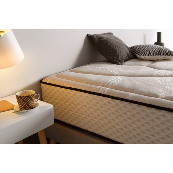 Tvrdý/stredne tvrdý penový obojstranný termoregulačný matrac 180x200 cm Tempus Gold – Moonia-image-4