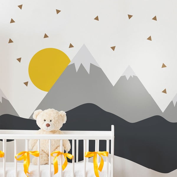 Nástenná samolepka Ambiance Giant Kid Sticker Scandinavian Mountains Nordika-image-3