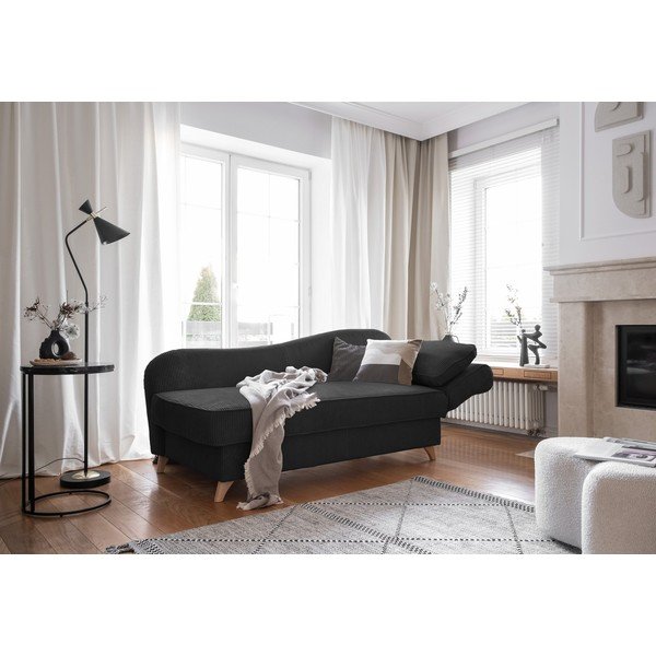 Antracitová menčestrová leňoška (pravý roh) Chic Charlotte – Miuform-image-2