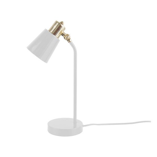 Biela stolová lampa Leitmotiv Classic