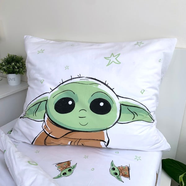 Bavlnené detské obliečky na jednolôžko 140x200 cm Star Wars Baby Yoda - Jerry Fabrics-image-4