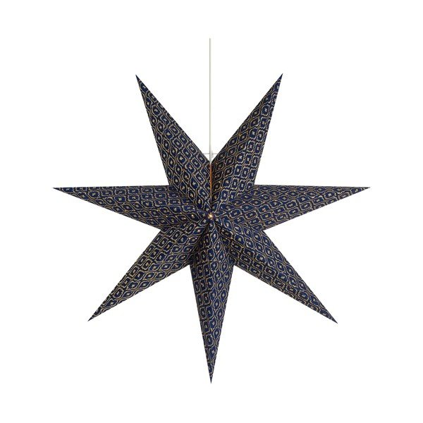 Tmavomodrá závesná vianočná svetelná dekorácia Baroque – Markslöjd