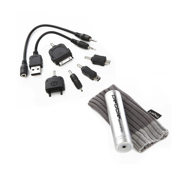 Powerbanka na cesty Pebble Smartstick, strieborná-image-2