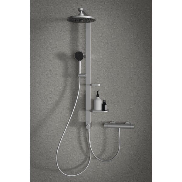 Plastová sprchová hlavica v matne striebornej farbe ALU+ – Ideal Standard-image-2