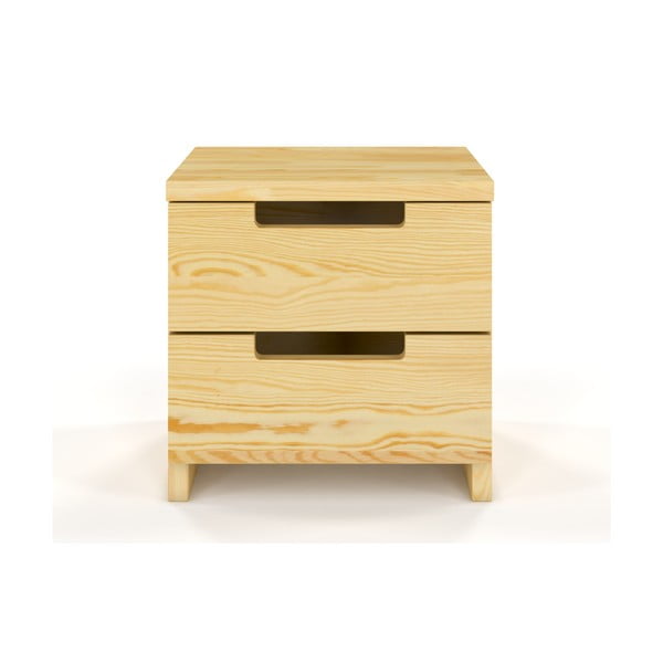Nočný stolík z borovicového dreva s 2 zásuvkami Skandica Spectrum