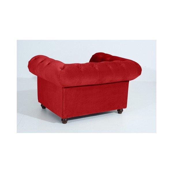 Červené kreslo Max Winzer Orleans Velvet-image-3