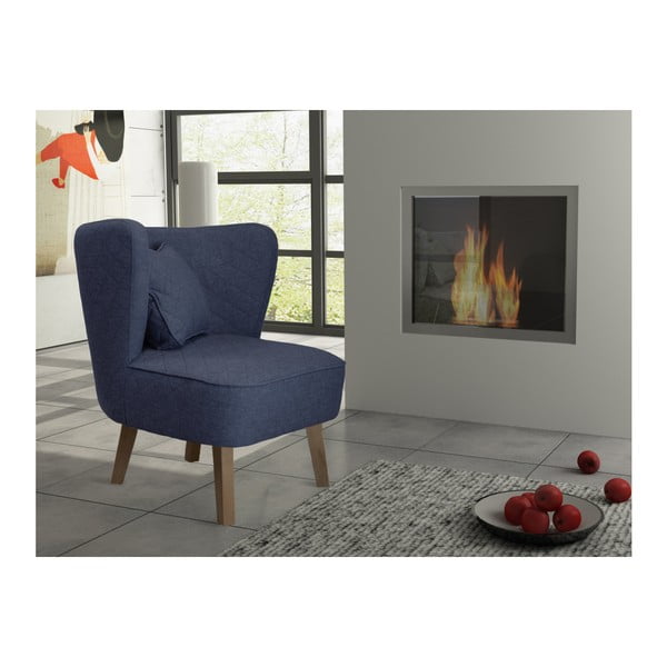 Námornícke modré kreslo Rodier Percale-image-2