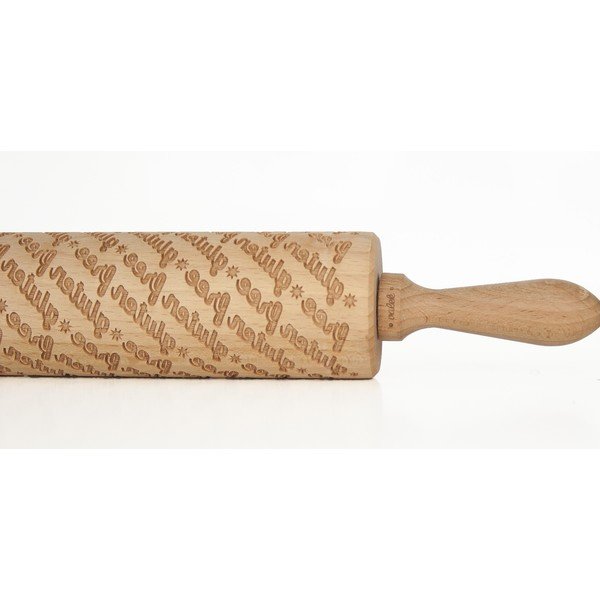 Drevený embosovaný valček na cesto Valek Gluten Free-image-1
