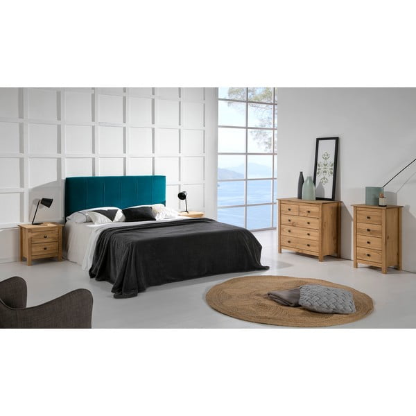 Prírodná komoda z masívneho borovicového dreva so 4 zásuvkami Marckeric Berna-image-1