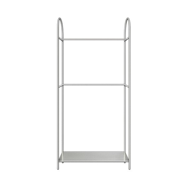 Kovový stojan na oblečenie v matne striebornej farbe 92x186x39 cm Arch – Mette Ditmer Denmark