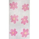 Ružový/slonovinový prateľný detský koberec 80x150 cm Cute Flowers Pink – Vitaus