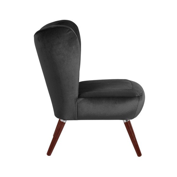 Antracitovosivé kreslo Max Winzer Sari Velvet-image-4