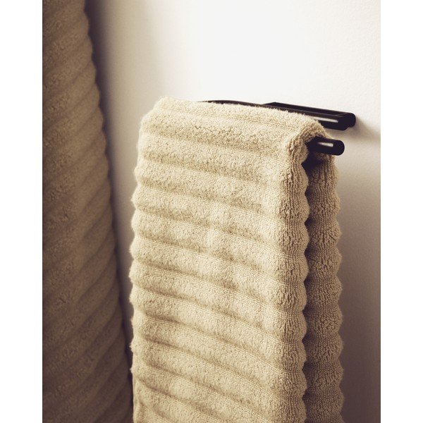 Béžový froté bavlnený uterák 30x50 cm Navira – Kave Home-image-2