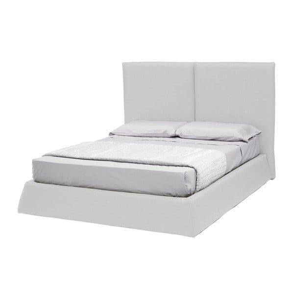 Biela dvojlôžková posteľ s úložným priestorom 13Casa Ofelia, 160 x 190 cm