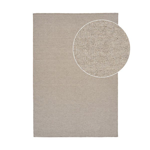Taupe koberec s prímesou vlny 200x300 cm Nila – House Nordic