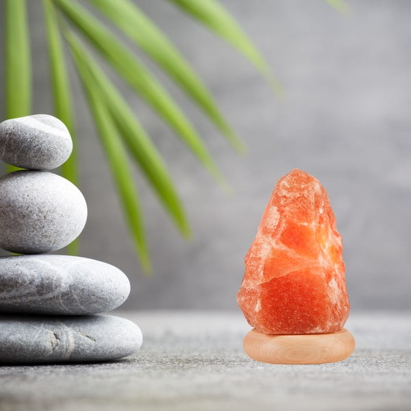 Oranžová soľná lampa, výška 19 cm Sally - LAMKUR-image-1