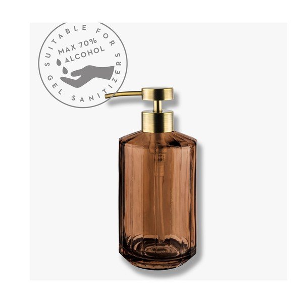 Hnedý sklenený dávkovač mydla 200 ml Vision – Mette Ditmer Denmark-image-3
