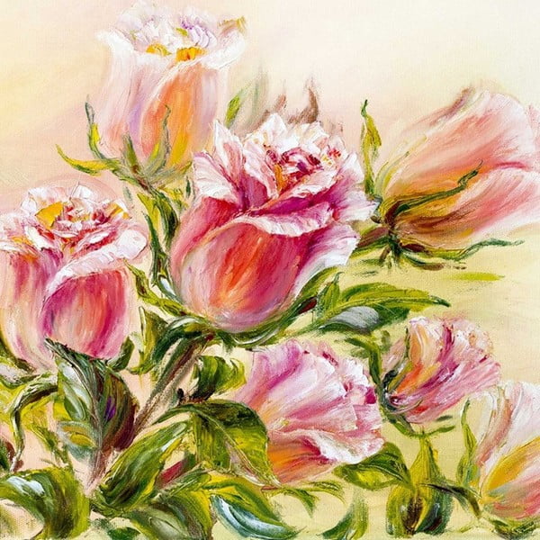 Obraz Šťastné ruže, 60x60 cm