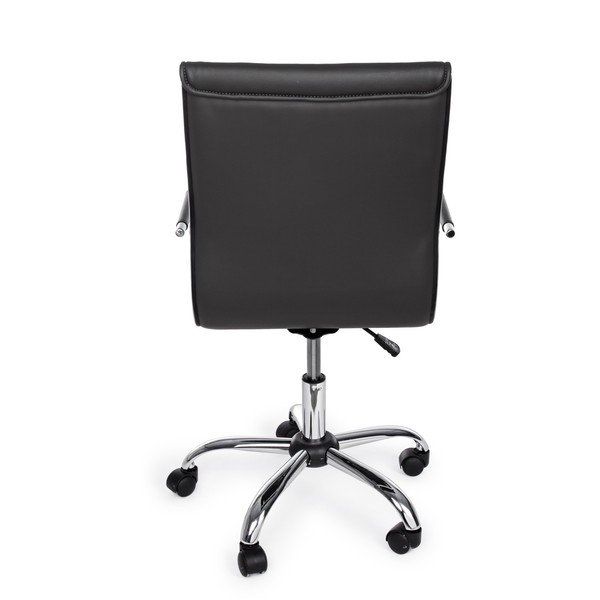 Tmavosivá kancelárska stolička z imitácie kože Perth – Yes Everyday-image-4