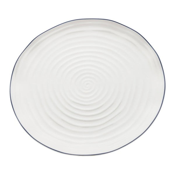 Biely porcelánový tanier Kare Design Swirl, Ø 31 cm
