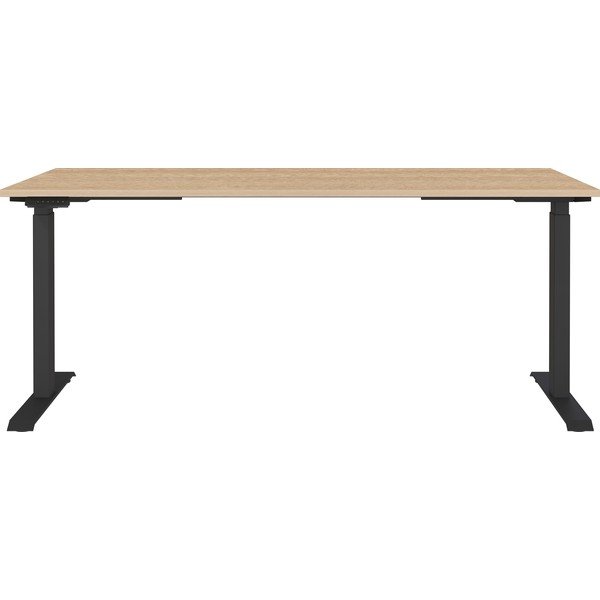Polohovací pracovný stôl s elektricky nastaviteľnou výškou s doskou v dubovom dekore 80x180 cm Lissabon – Germania