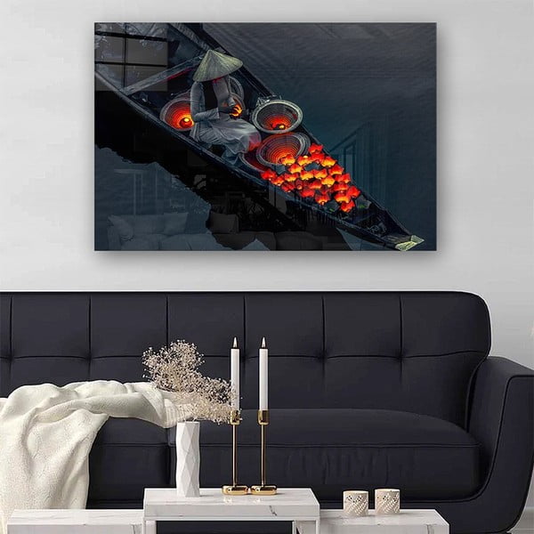 Sklenený obraz 70x50 cm China - Wallity-image-1