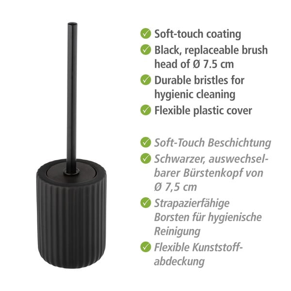 Čierna toaletná kefa Wenko Belluno-image-3