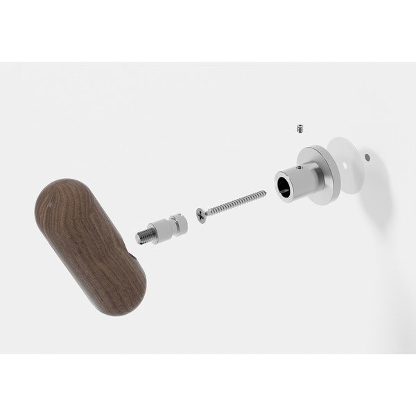 Nástenný háčik z orechového dreva Wireworks Yoku-image-1