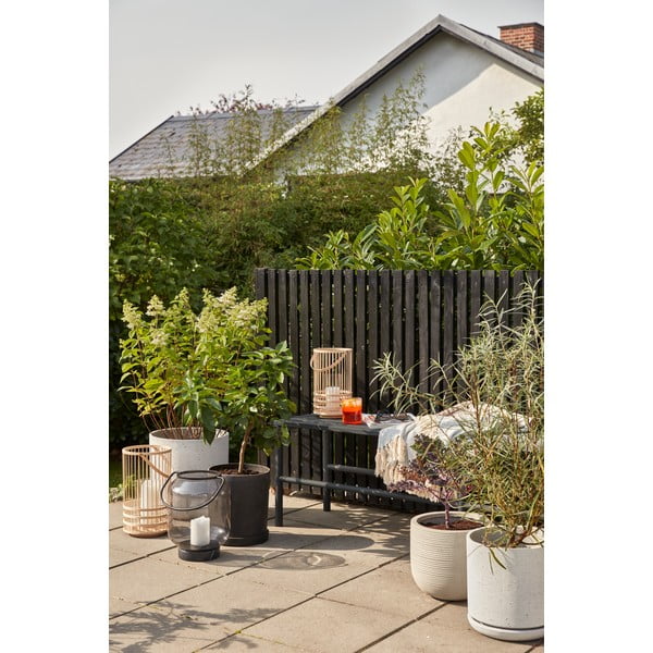 Súprava 2 čiernych kvetináčov Hübsch Hureno Picco-image-3