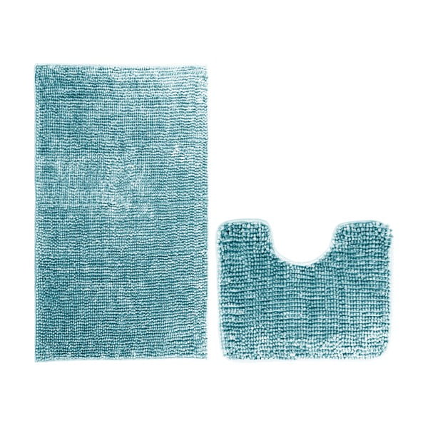 Súprava 2 modrých kúpeľňových predložiek AmeliaHome Bati