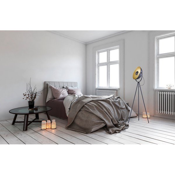 Tmavosivá kovová stojacia lampa Reality Chewy, výška 160 cm-image-3