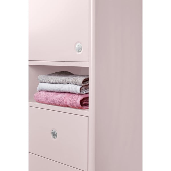 Ružová vysoká/závesná kúpeľňová skrinka 40x158 cm Color Bath – Tom Tailor-image-1