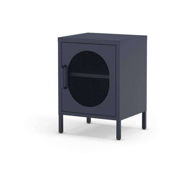 Tmavomodrý kovový nočný stolík Diora – Marckeric-image-3