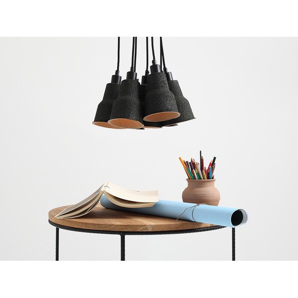Čierne závesné svietidlo ø 32 cm Celulo – CustomForm-image-2