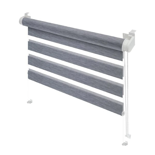 Sivá roleta deň a noc 97x150 cm Zebra Natur – Gardinia-image-1