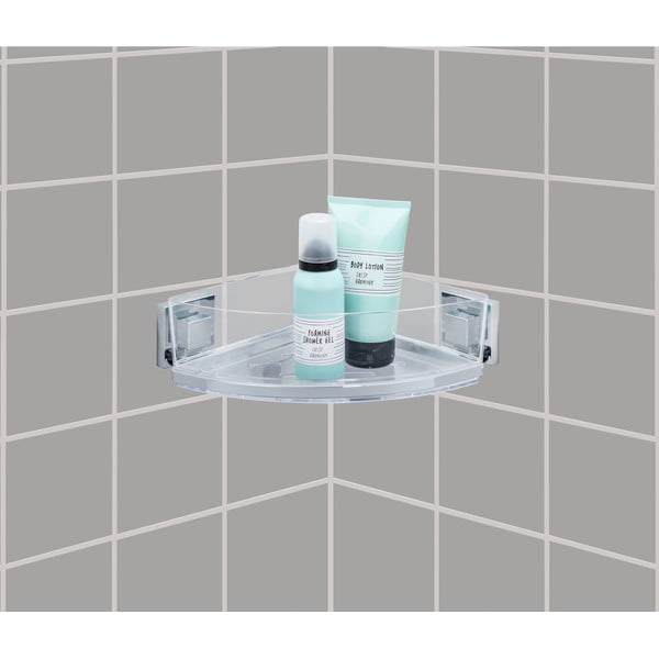 Rohová polička bez nutnosti vŕtania Wenko Vacuum-Loc, až 33g-image-1