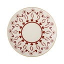 Krémový dezertný tanier s vianočným motívom z kameniny ø 16 cm Jolly – Bloomingville