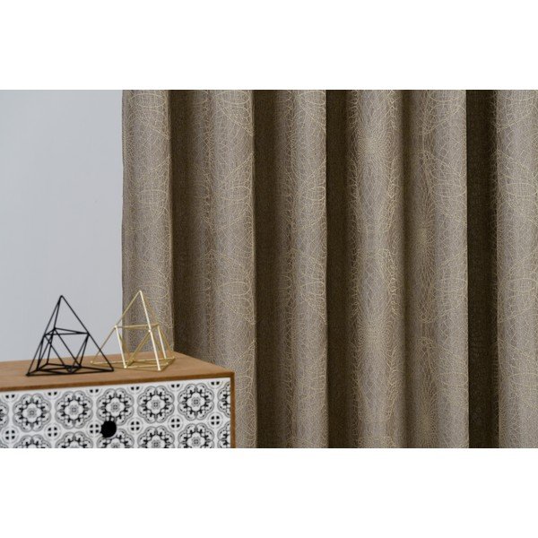 Záves v zlatej farbe 140x160 cm Elys - Mendola Fabrics-image-2