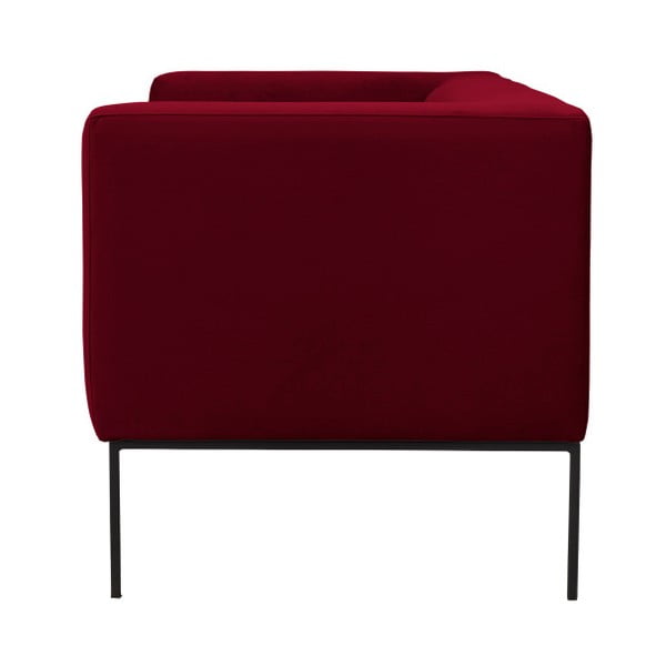 Červená zamatová dvojmiestna pohovka Windsor & Co Sofas Neptune-image-3