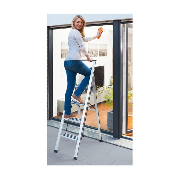 Skladacie schodíky Wenko Ladder, výška 153 cm-image-2