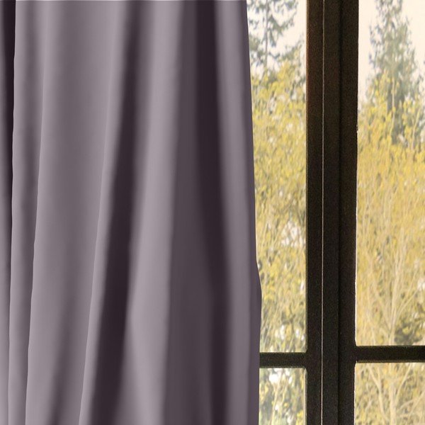 Tmavosivé zatemňovacie závesy v súprave 2 ks 132x213 cm Twilight – Umbra-image-4