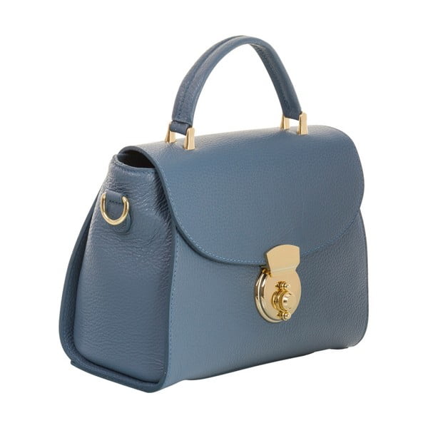 Modrá kabelka z pravej kože Andrea Cardone Elegant