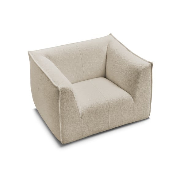 Béžové kreslo z textílie buklé Giorgia – Bobochic Paris-image-4