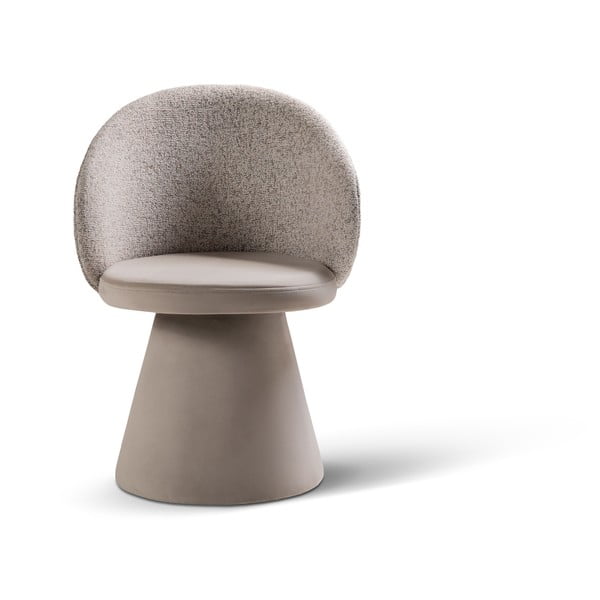 Béžové zamatové kreslo Inez – Micadoni 