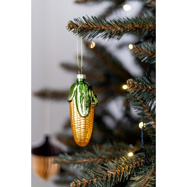 Sklenená vianočná ozdoba Corn – Sass & Belle-image-1